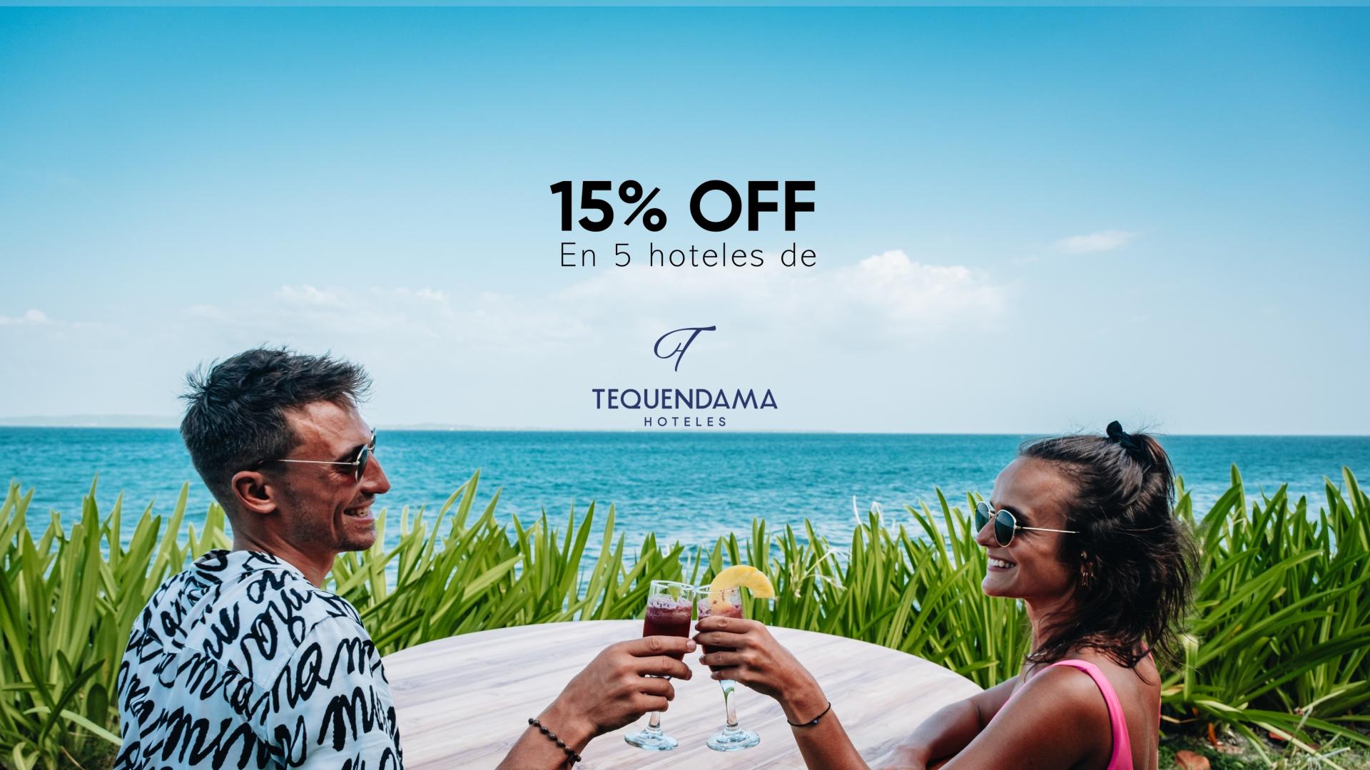 15% OFF en 5 Hoteles