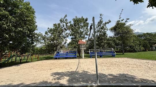 Beach volleyball court